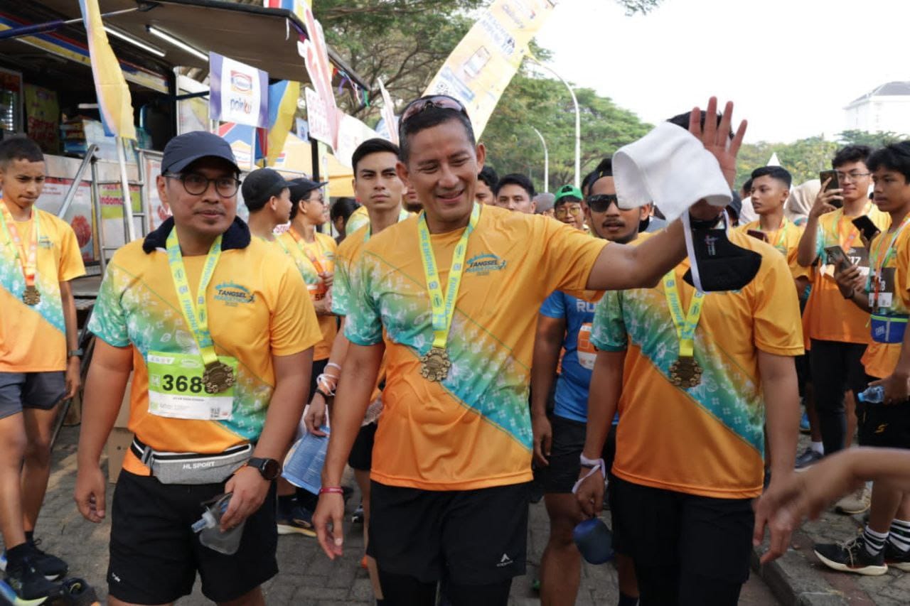 Ikut Tangsel Marathon 2023, Sandiaga Uno Puji Keberhasilan Acara