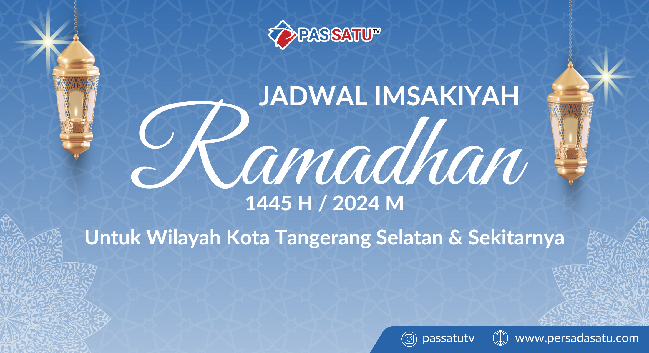 Jadwal Imsakiyah Ramadhan 2024 Wilayah Tangerang Selatan