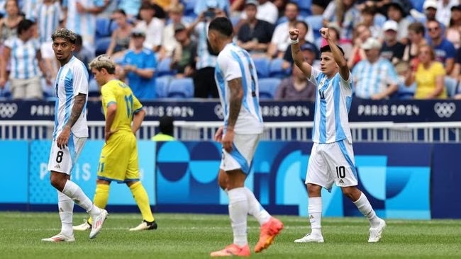 Argentina ke Perempatfinal Usai Sikat Ukraina 2-0 di olimpiade paris 2024