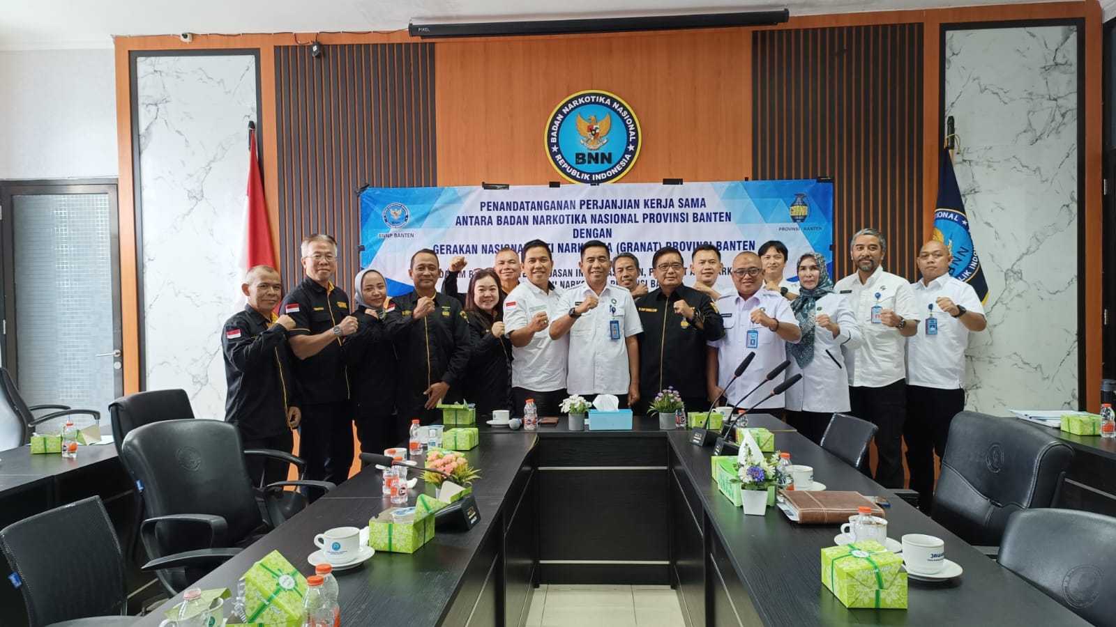 BNN Provinsi Banten dan DPD Granat Provinsi Banten Tandatangani Kerjasama P4GN