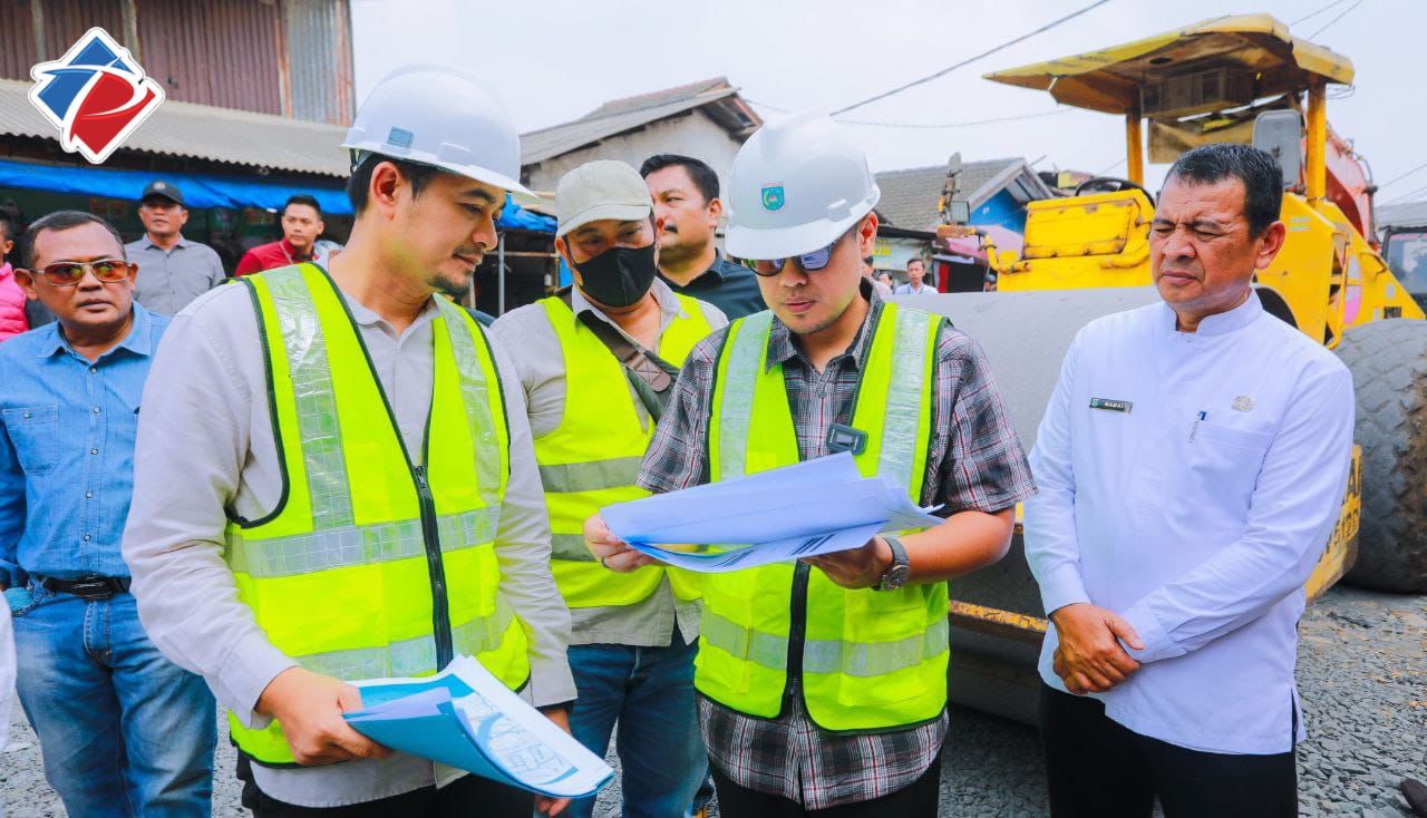 Pilar Optimis Peningkatan Infrastruktur Kawasan Pasar Ciputat Selesai Akhir Tahun Ini