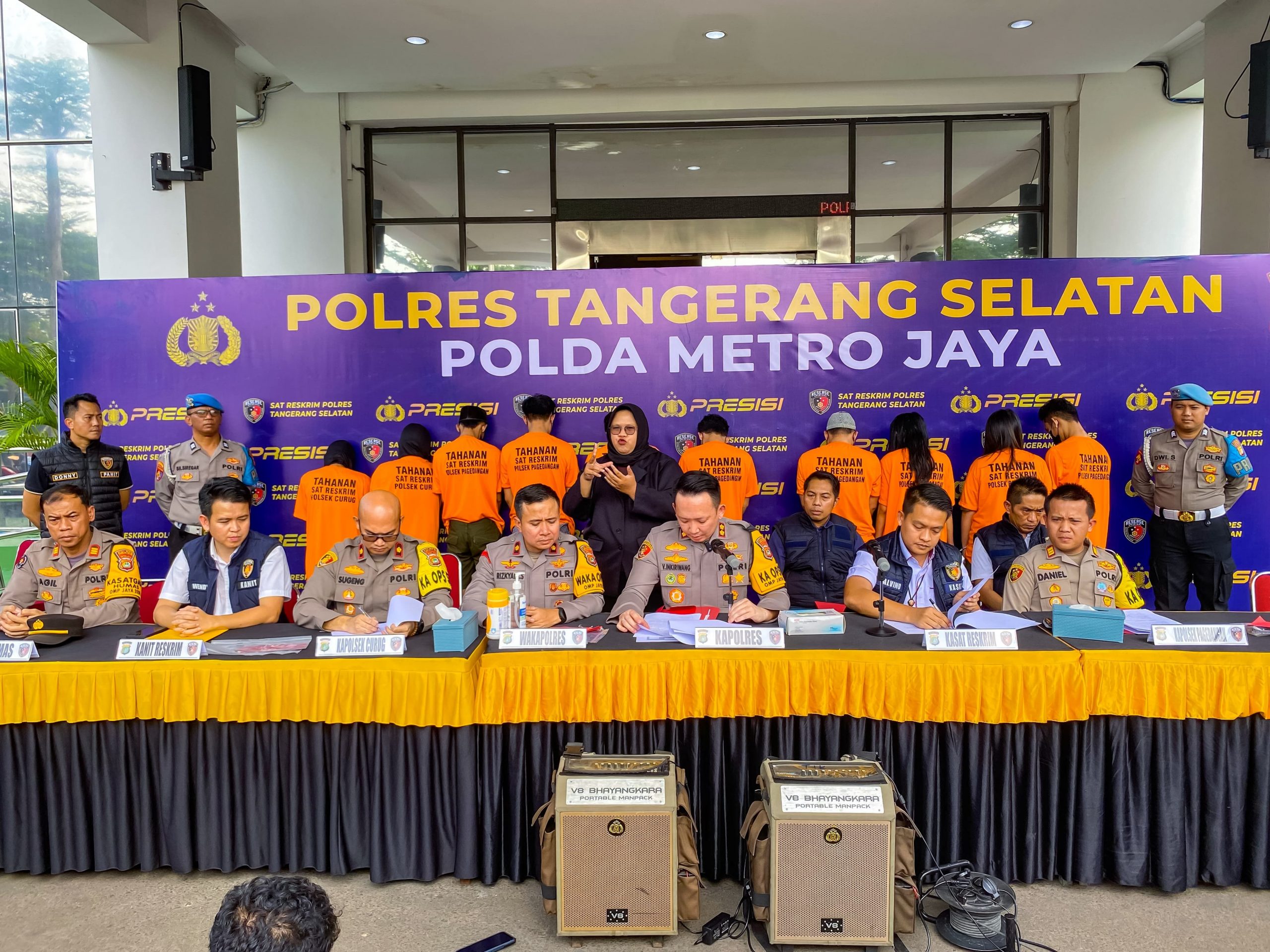Sindikat Pencurian Motor Beroperasi di 4 Kota, Polres Tangsel Amankan Pelaku Bersenjata Api