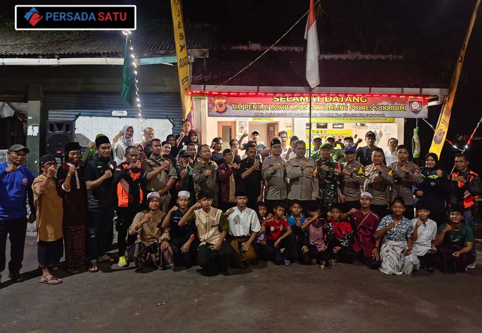 Polsek Cibadak Polres Sukabumi Gelar Lomba Pos Satkamling