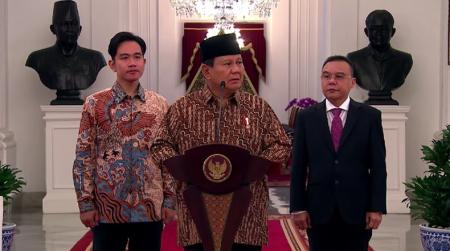 Prabowo Umumkan Susunan Kabinet Merah Putih, Ini Susunannya!