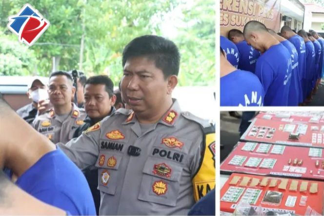 Polres Sukabumi Berhasil Ungkap 46 Kasus Narkotika dan Obat Keras Terbatas