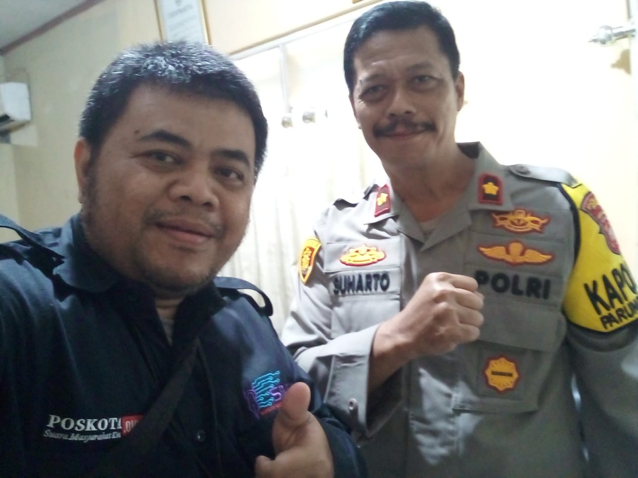 Kapolsek Parung Panjang Terima Kunjungan Silaturahmi Media Poskota Online, Diruang Kerjanya