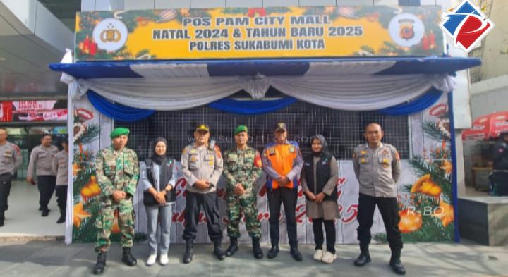 Personil Pos Pam TNI Polri City Mall Laksanakan Apel dan Pengamanan Nataru 2024-2025