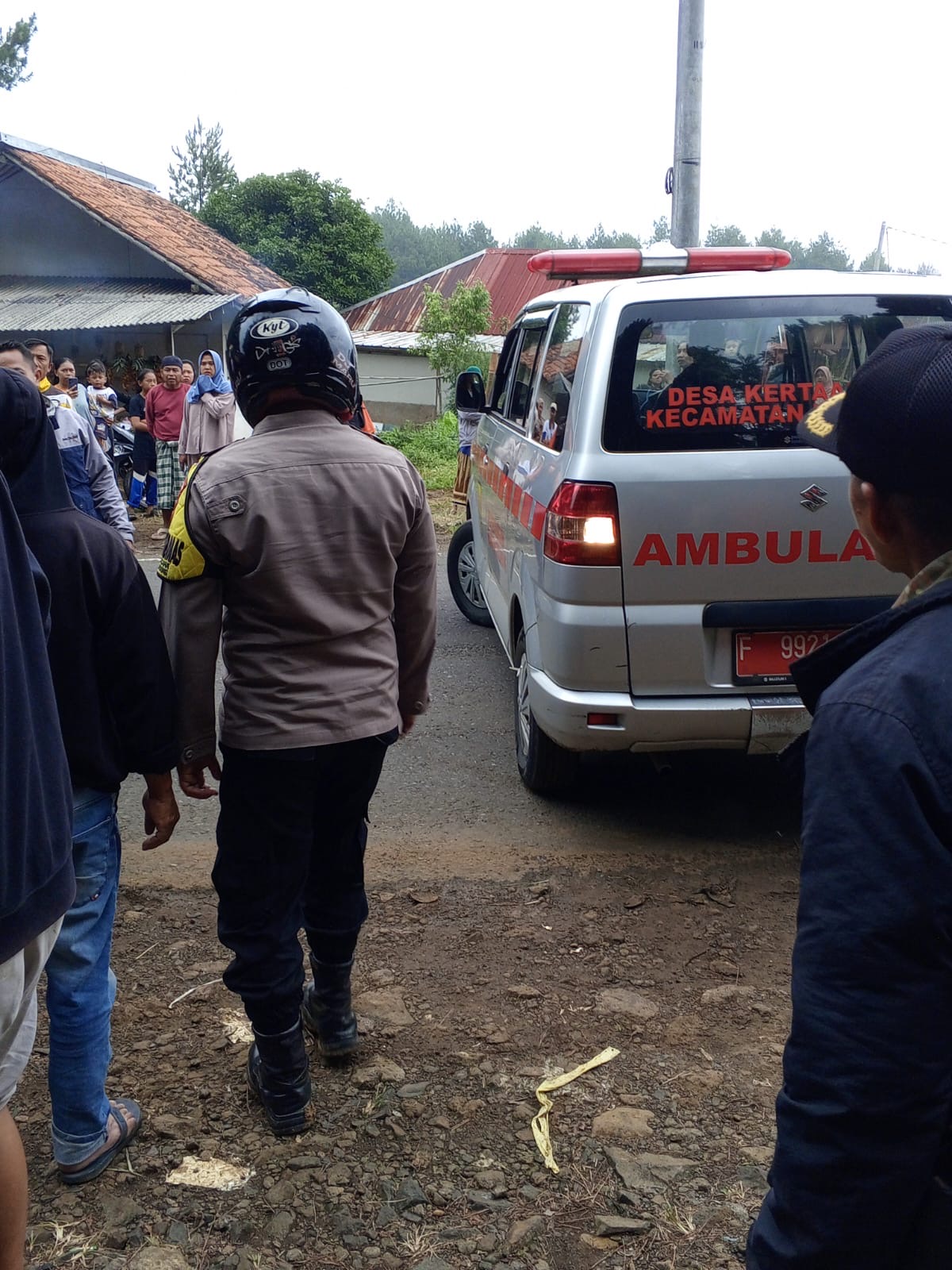 Kecelakaan Fatal di desa kertaangsana : Motor Adu Banteng Dengan Truk