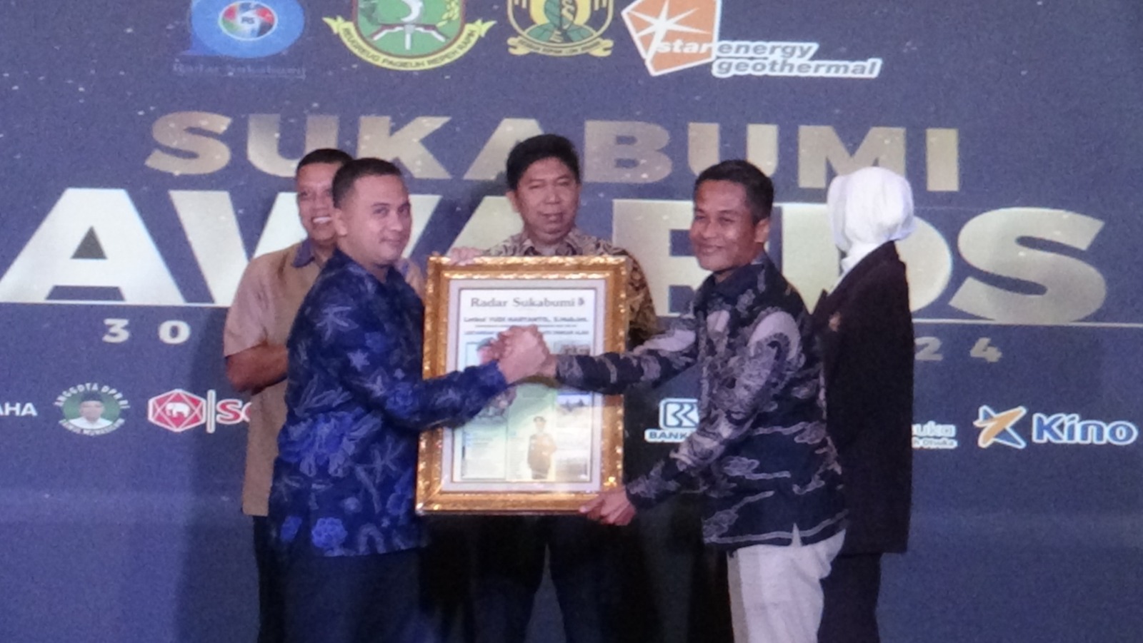 Komandan Kodim 0607/Kota Sukabumi Dapatkan Sukabumi Award 2024