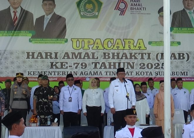 Dandim 0607/ Kota Sukabumi Hadiri Upacara Peringatan Hari Amal Bakti Ke-79 Kementerian Agama RI Tingkat Kota Sukabumi