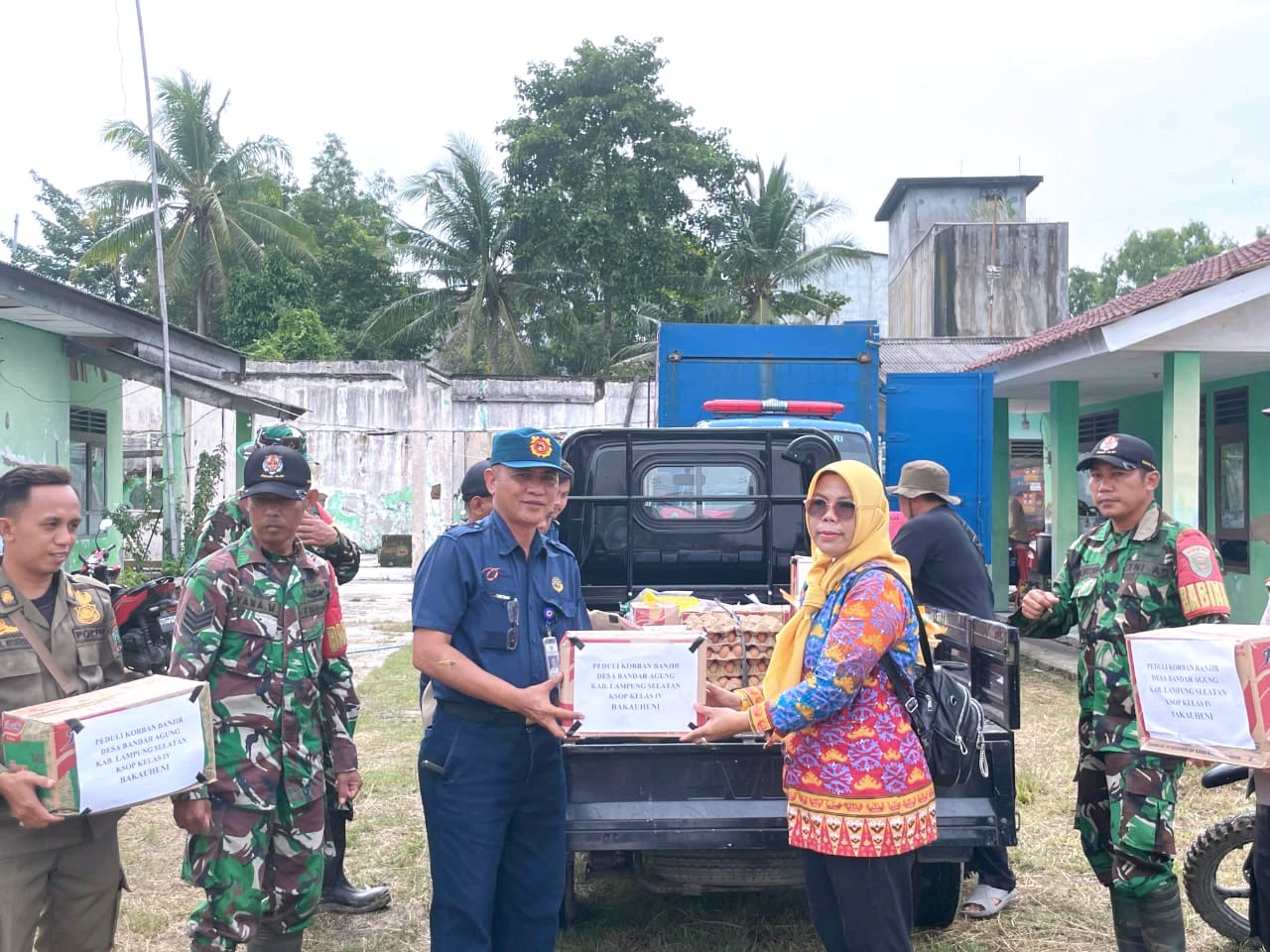 KSOP kelas IV Bakauheni Peduli Korban Banjir Bandar Agung