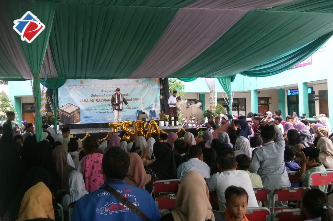 SDN SERUA 01 CIPUTAT TANGERANG SELATAN GELAR ACARA PHBI ISRO MI’RAJ 1446H, MARI MENELADANI PERJALANAN DAKWAH RASULULLAAH SAW