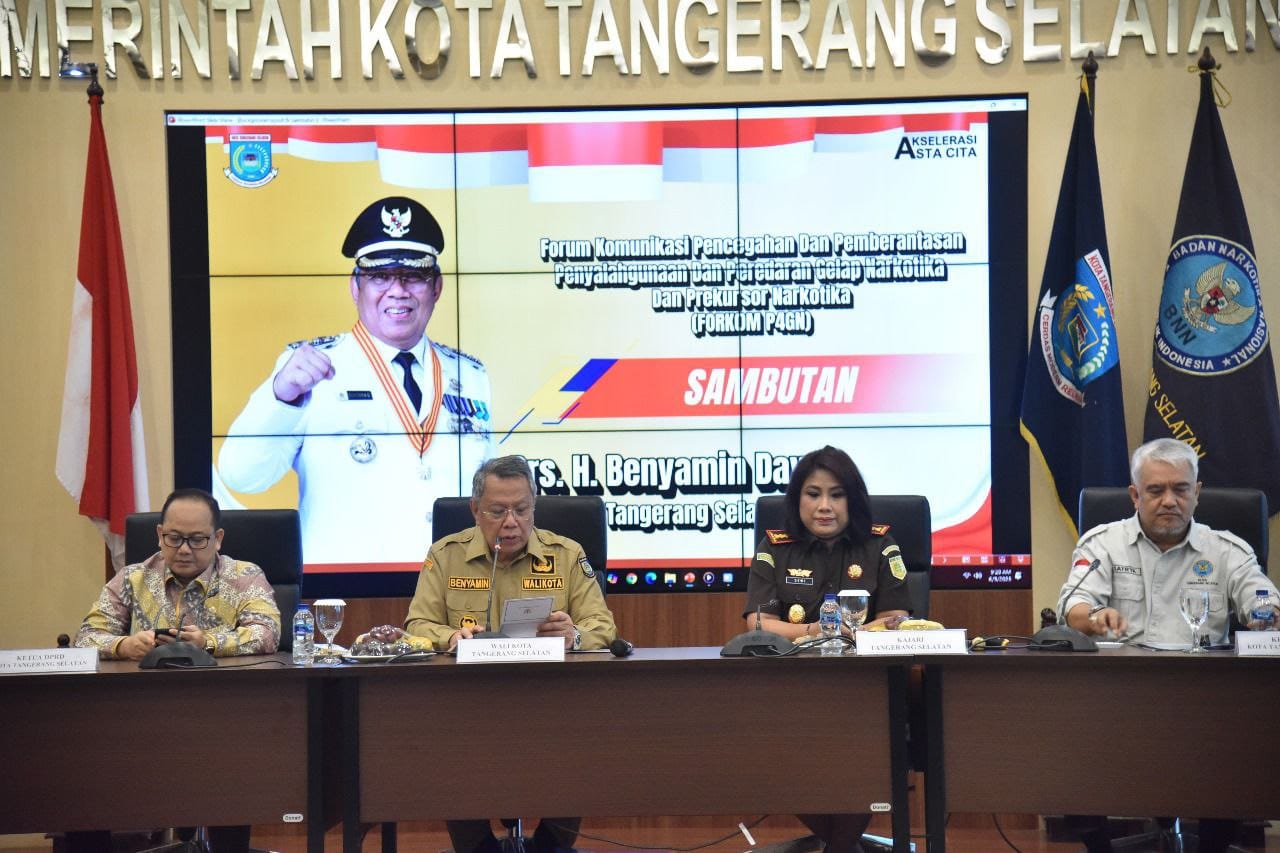 Komitmen Tegas Benyamin: Bersama Lintas Instansi, Pemkot Siap Perangi Penyalahgunaan Narkoba di Tangsel
