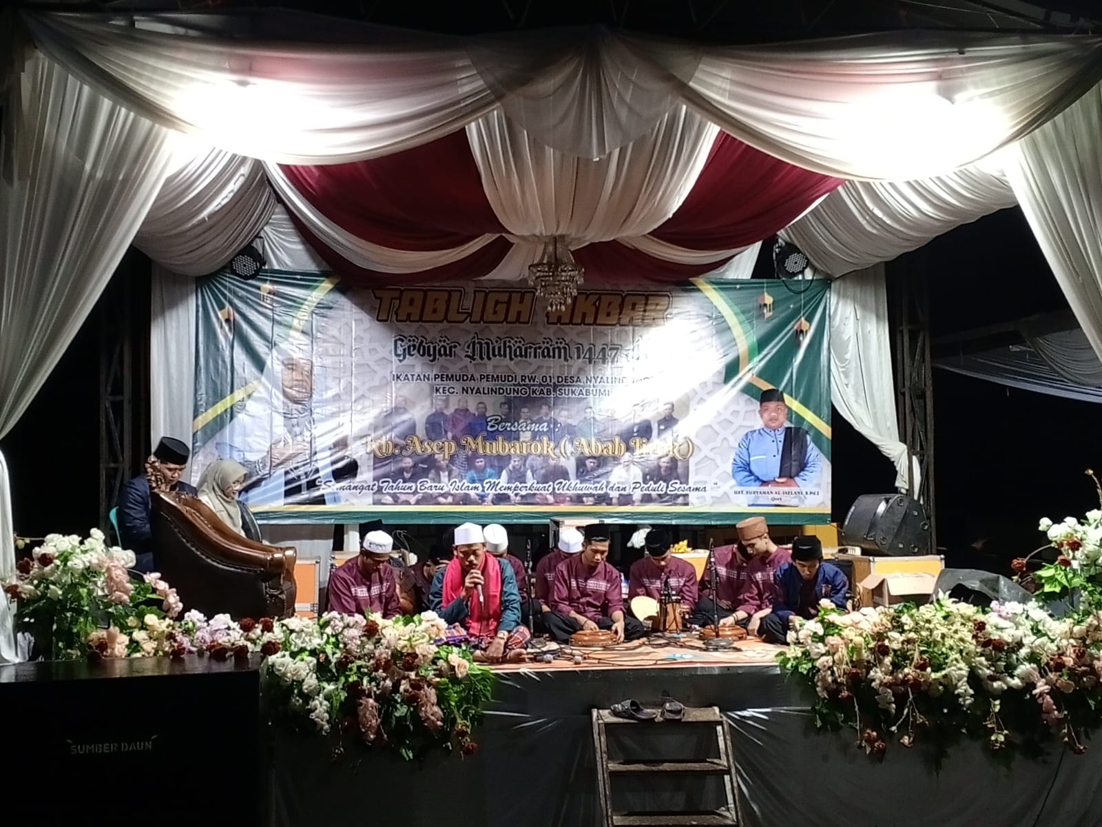 Ribuan Umat Muslim Ramaikan Tabligh Akbar 1 Muharram di Sukabumi