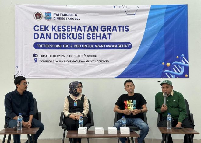 Dinkes Tangsel Gelar Cek Kesehatan Gratis: Sasar Wartawan dan Masyarakat