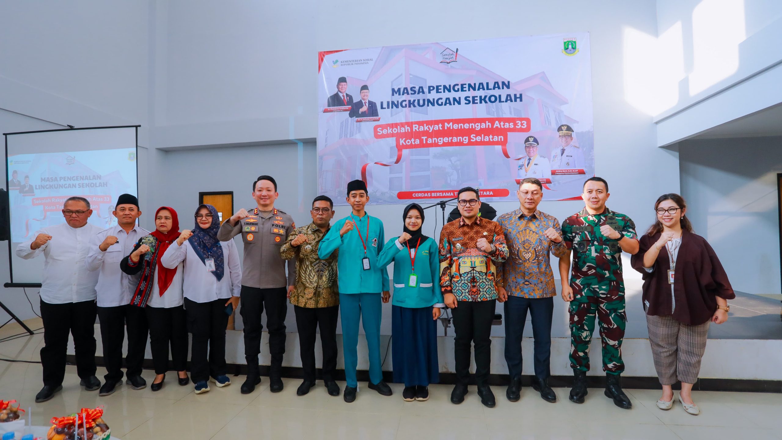 Sekolah rakyat menengah atas 33 Tangsel Sekolah dengan Asrama gratis untuk 150 Siswa Resmi Dibuka!