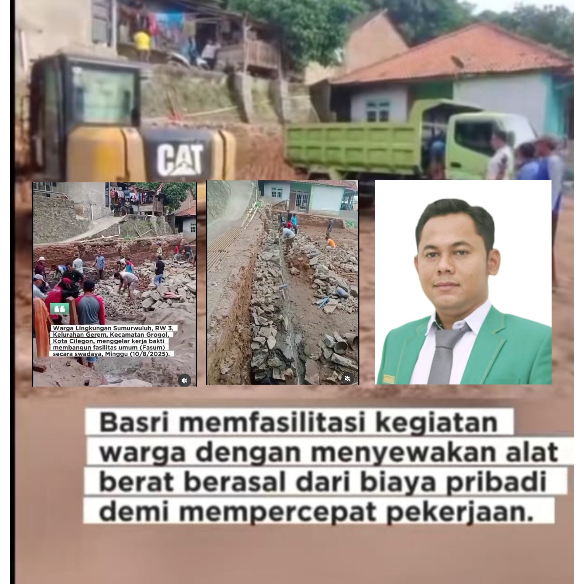 Wakil Ketua Garuda Astacita Nusantara Wilayah Banten adakan giat gotong royong di kota Cilegon