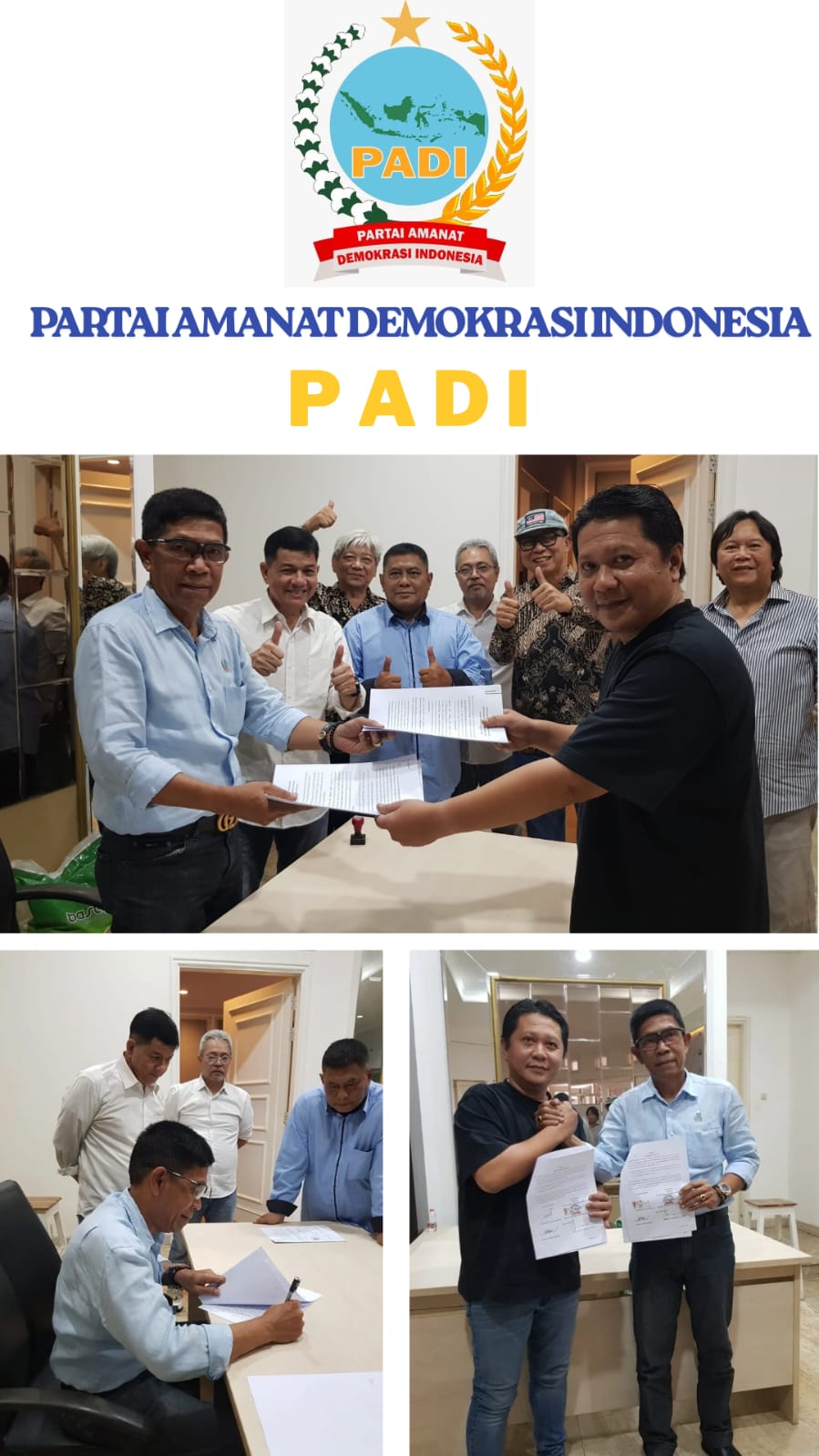 Presiden PADI Burlian Sjafei Tandatangani Kesepakatan Pinjam Pakai Kantor, Amankan Syarat Pendirian Partai