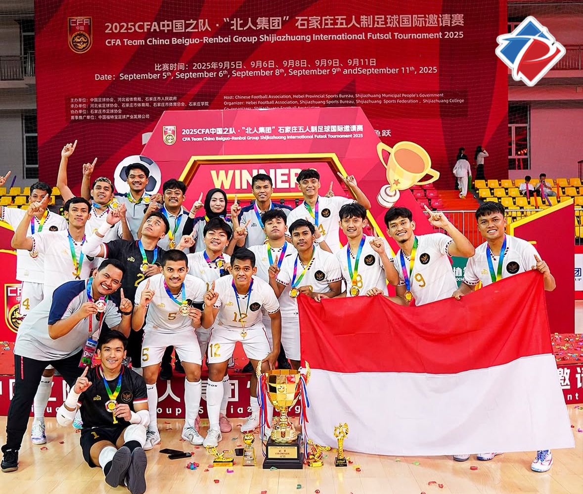Hajar Denmark 4-2 ,Timnas Futsal Indonesia Juara CFA International