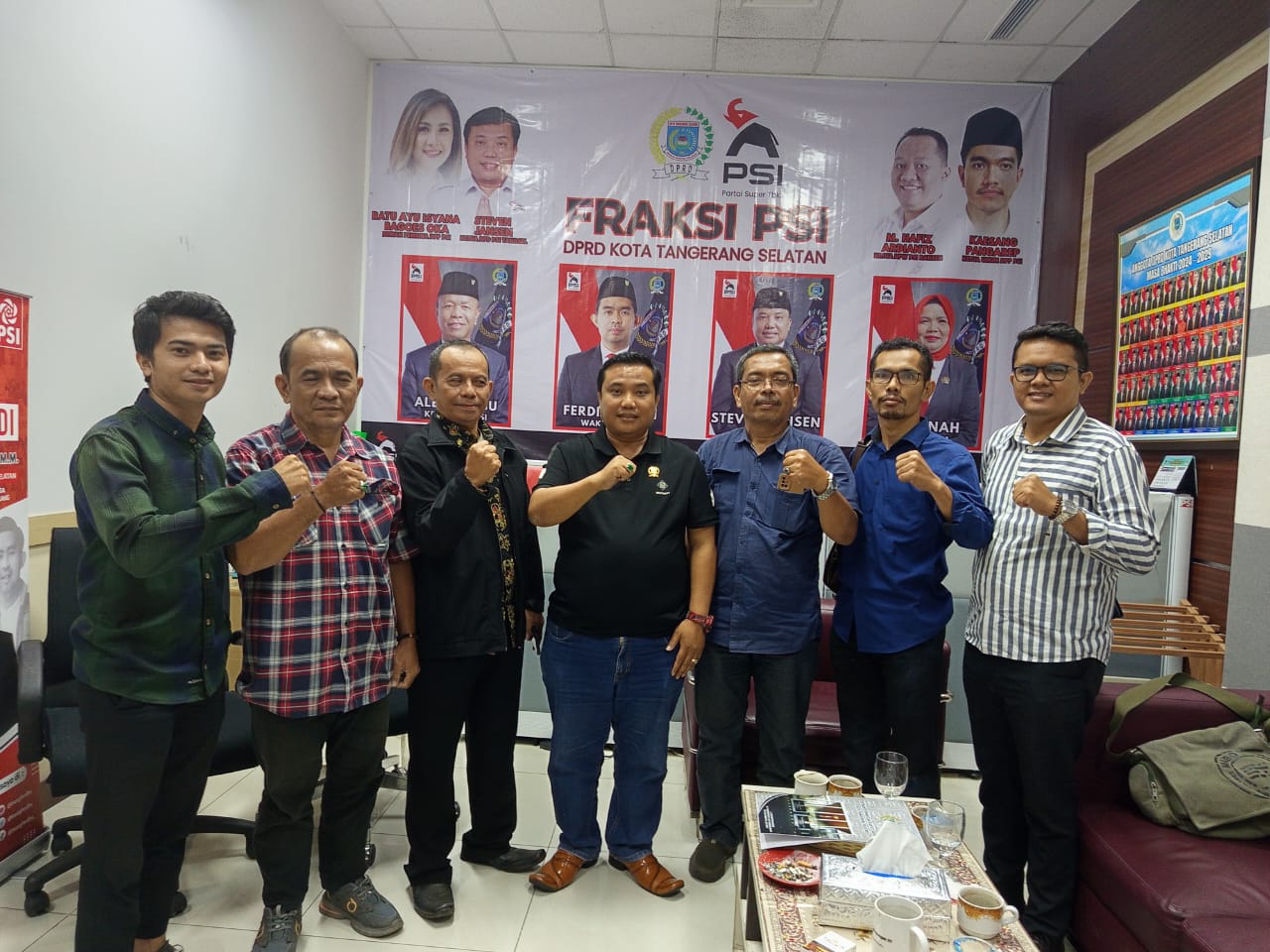 Pewarna Banten Sowan ke DPRD Tangsel, Steven Jansen Sinaga Siap Dukung Pelantikan Pengurus