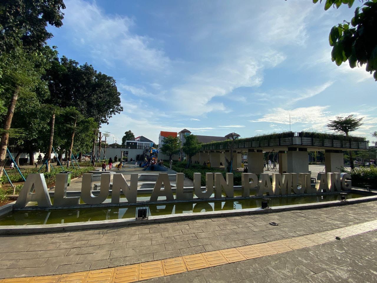 Alun-Alun Pamulang Jadi Tempat Favorit Warga untuk Olahraga Santai