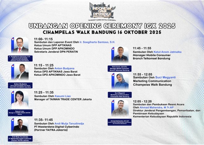 IGX 2025 Segera Hadir di Bandung: Kolaborasi Teknologi, Budaya, dan Kreativitas