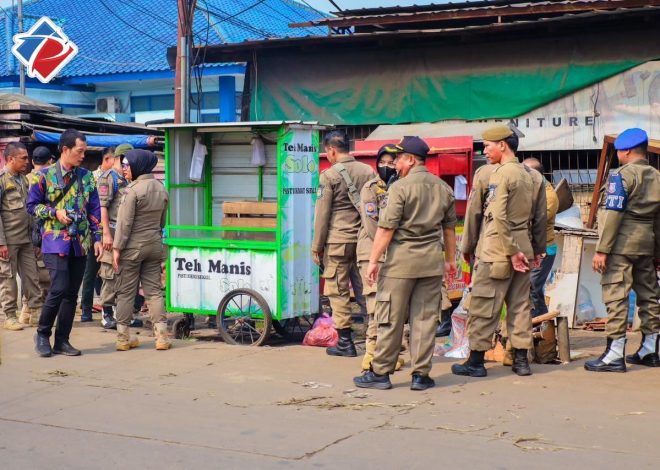 Pemkot Tangsel Tertibkan PKL di Kawasan Pasar Serpong, Pilar: Demi Kenyamanan dan Keselamatan Bersama