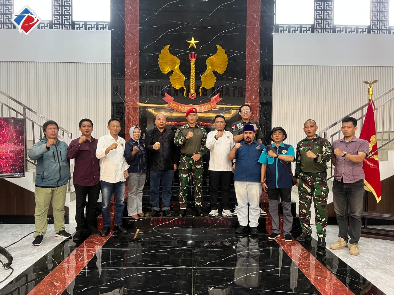 PWI Banten Silaturahmi ke Grup 1 Kopassus, Brigjen Nashrul: Sinergi Pers dan TNI Jaga Semangat Kebangsaan