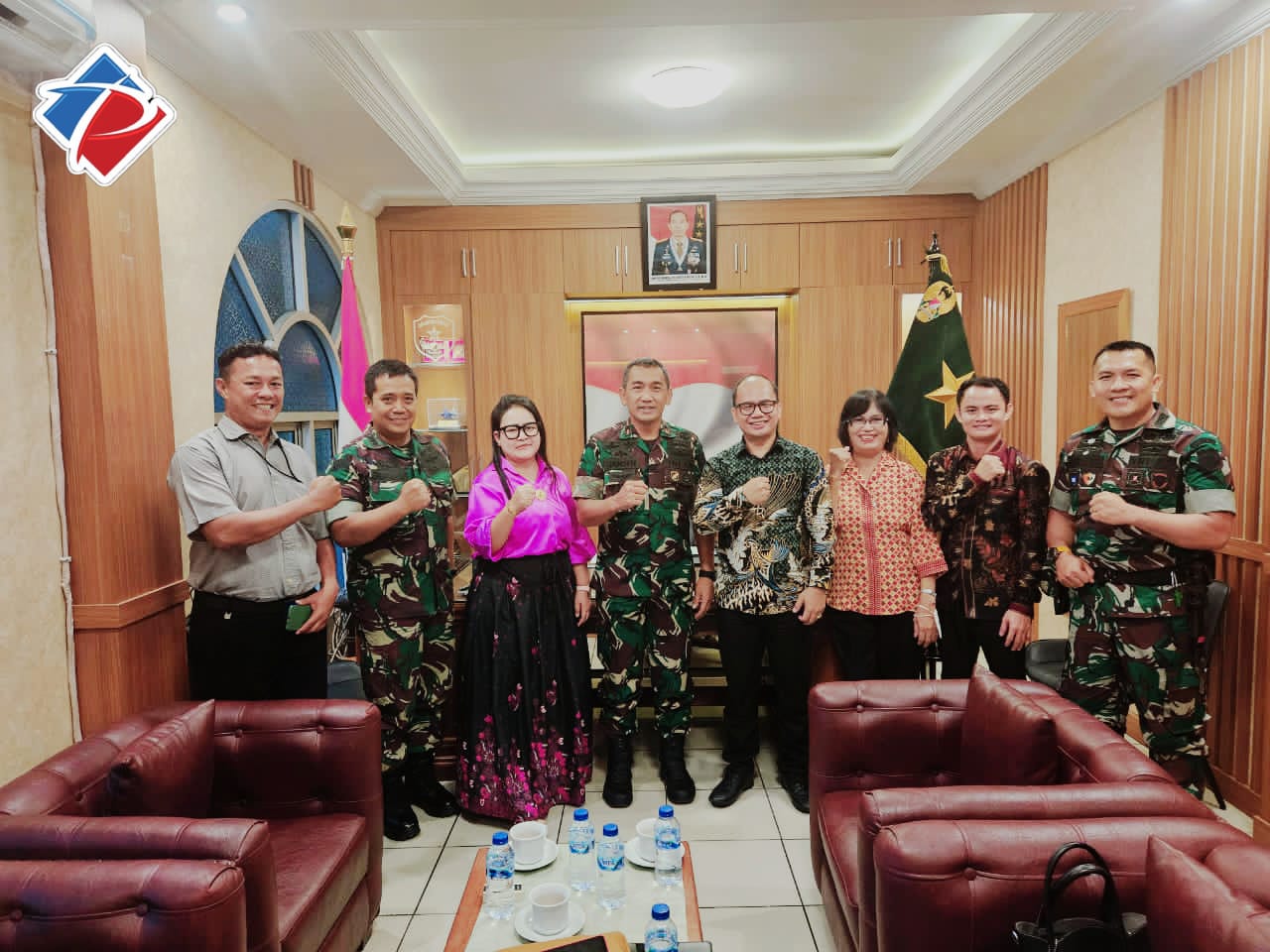 Komandan Rindam Jaya Terima Silaturahmi Ketua PEWARNA Banten, Bahas Sinergi Natal Gabungan TNI–Polri dan Gereja se-Banten