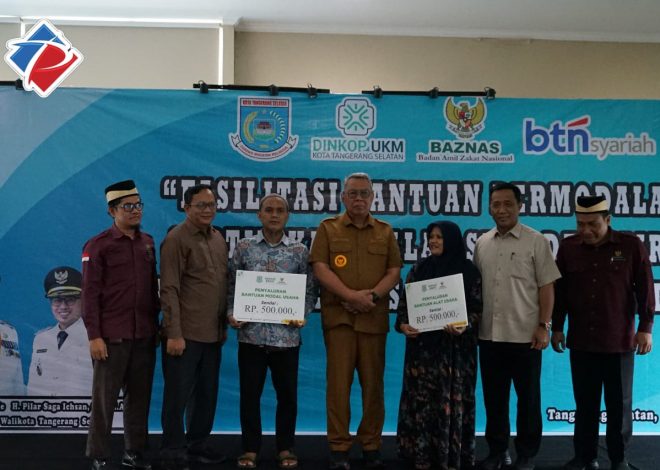 BAZNAS Tangsel dan Pemkot Salurkan Bantuan Modal UMKM Lewat Program Pecimas