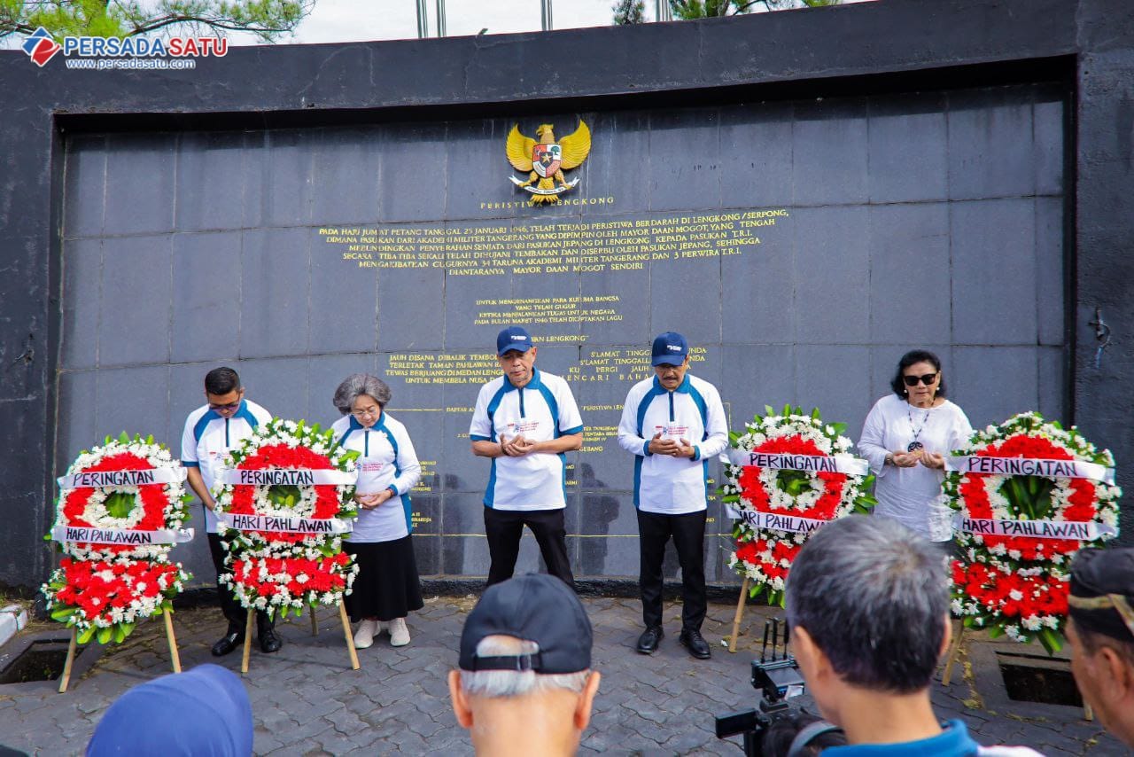Benyamin Dampingi Mensos dan Gubernur Banten Kenang Sejarah di Monumen Palagan Lengkong Tangsel