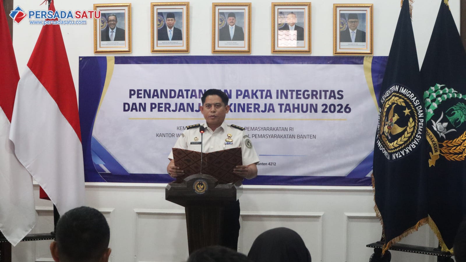 Perkuat Komitmen Kinerja 2026, Lapas Kelas I Tangerang Teken Pakta Integritas di Kanwil Ditjenpas Banten