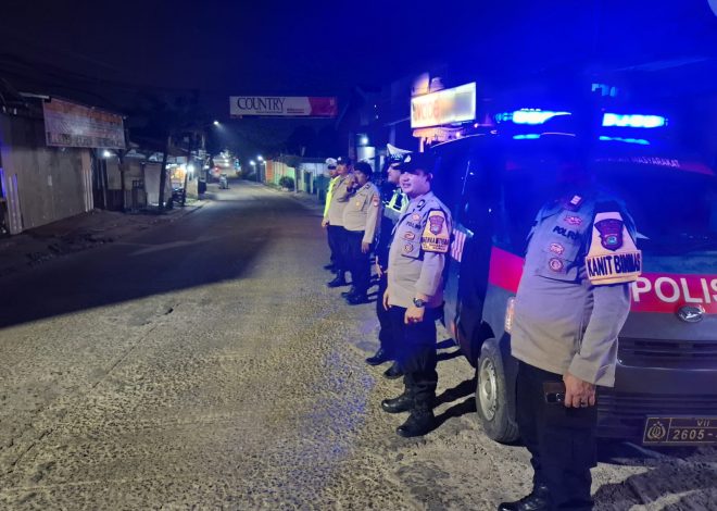 Ciptakan Rasa Aman Malam Hari, Polsek Curug Gelar Operasi Cipta Kondisi