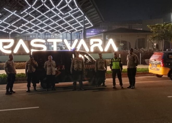 Polsek Pagedangan Gelar Patroli Cipta Kondisi Skala Sedang, Perkuat Strong Point Jaga Kamtibmas