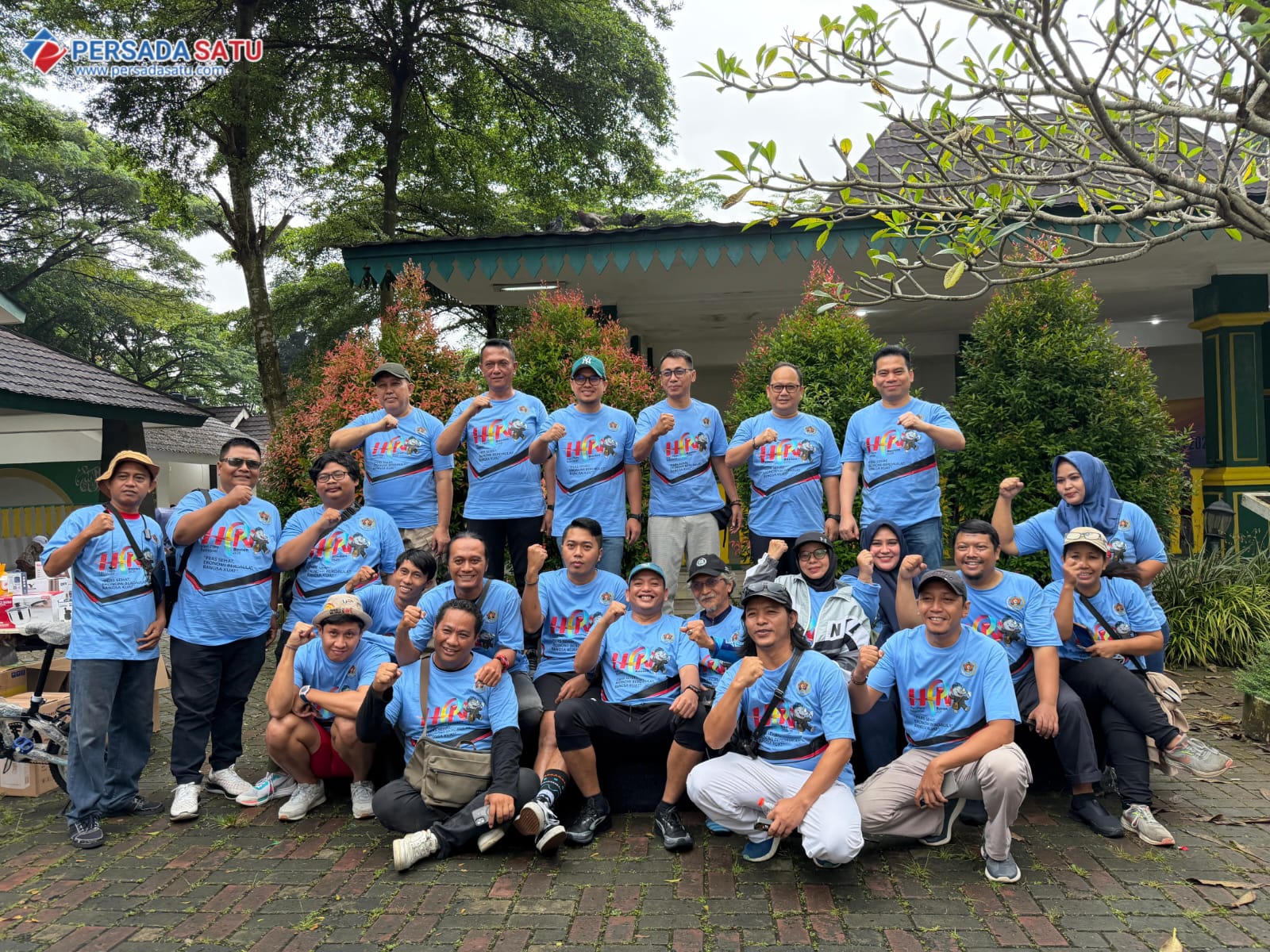 Sambut HPN 2026, PWI Tangsel Gelar Senam Sehat Bersama Masyarakat