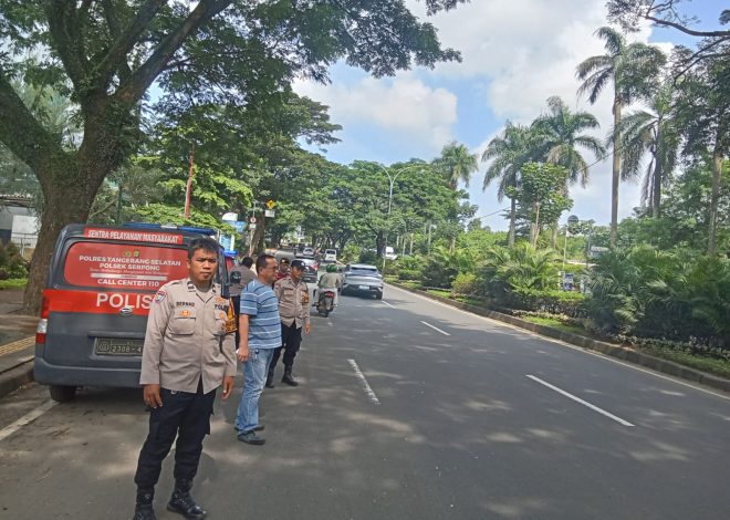Cegah Guantibmas, Polsek Serpong Intensifkan Patroli Strong Point Siang