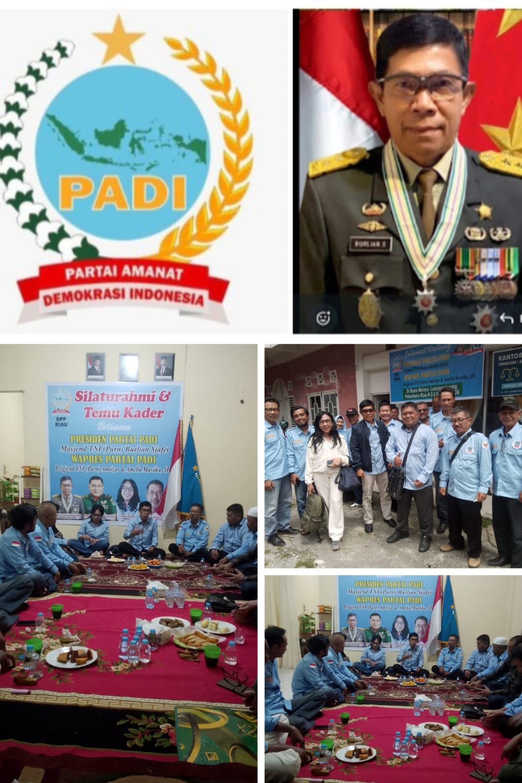 Presiden PADI Perkuat Konsolidasi di Riau, Tekankan Pentingnya Soliditas dan Loyalitas