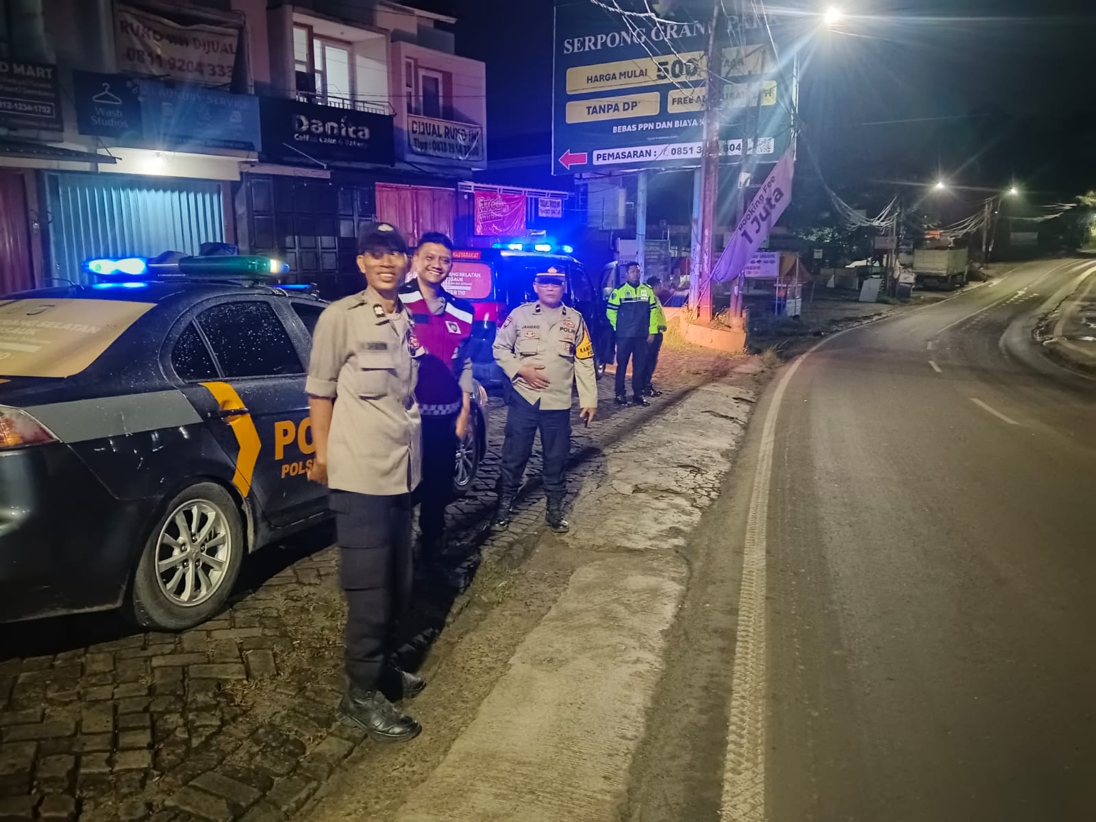 Polsek Cisauk Gelar Patroli Cipta Kondisi Dini Hari, Wujud Nyata Hadirnya Polisi Jaga Kamtibmas