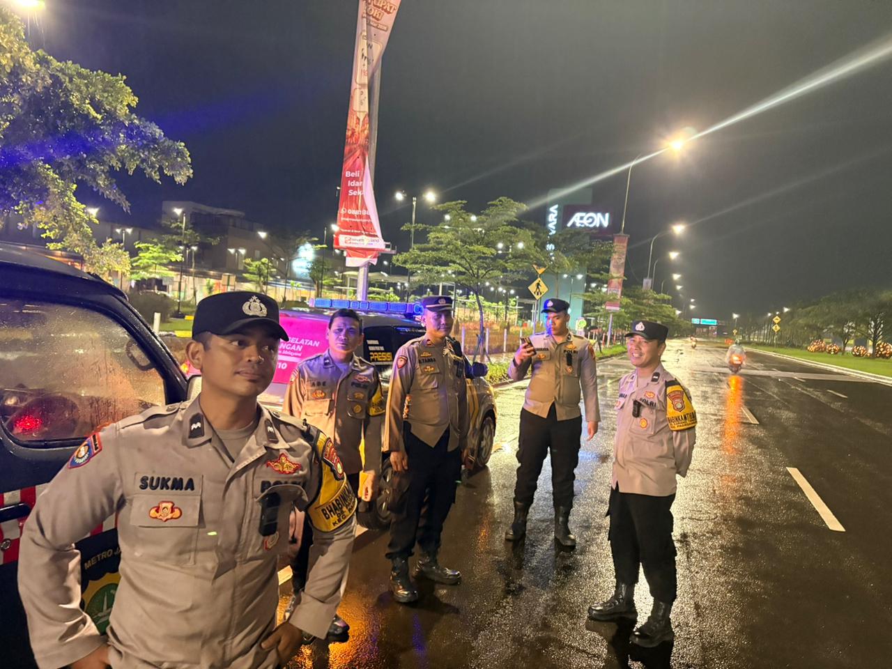 Patroli KRYD dan Strong Point Polsek Pagedangan, Wujud Nyata Jaga Kamtibmas Tetap Kondusif