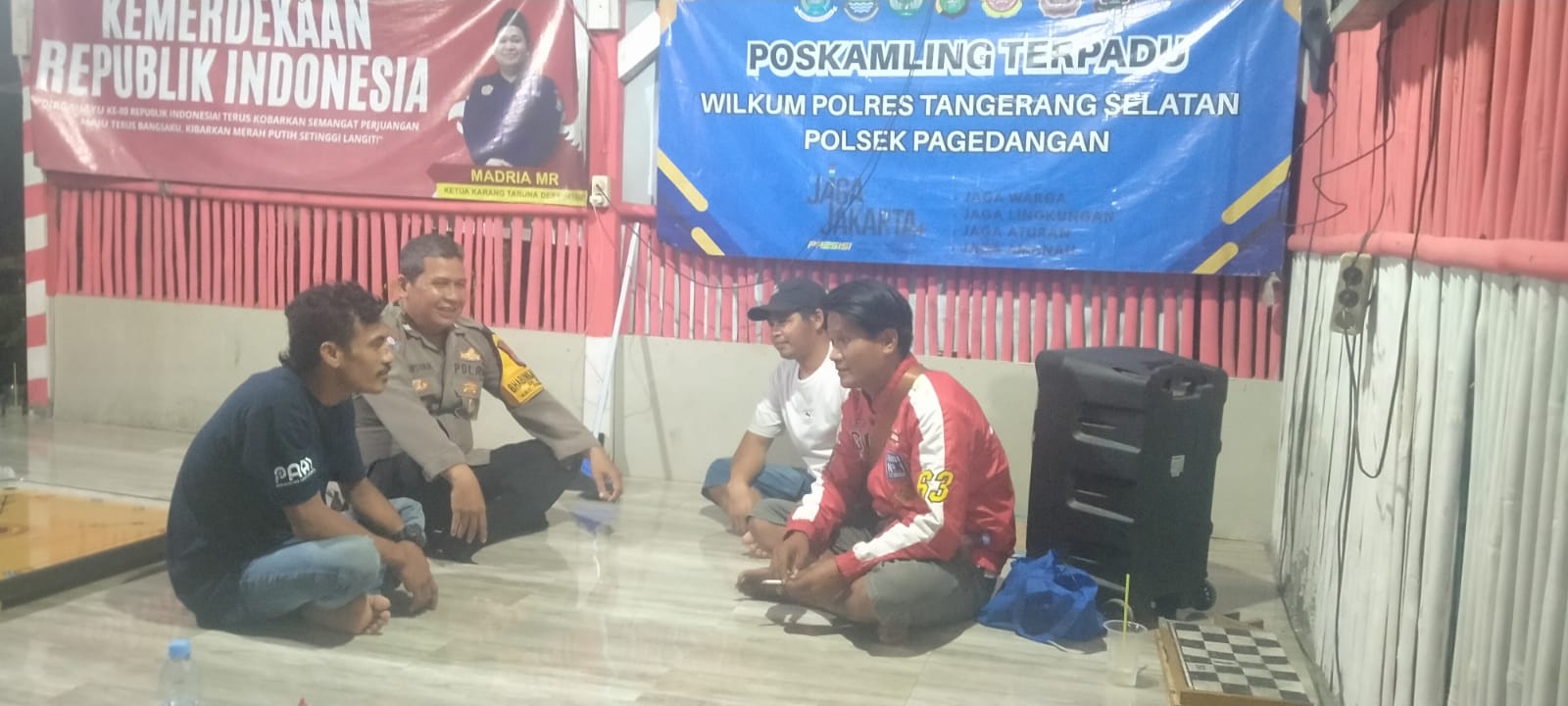 Polsek Pagedangan Cek Poskamling dan Perkuat Cooling System Jaga Jakarta+