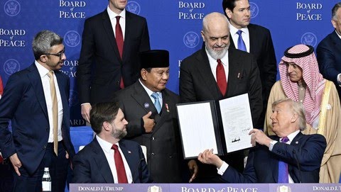 Presiden Prabowo Hadiri KTT Board of Peace Perdana US Institute Of Peace