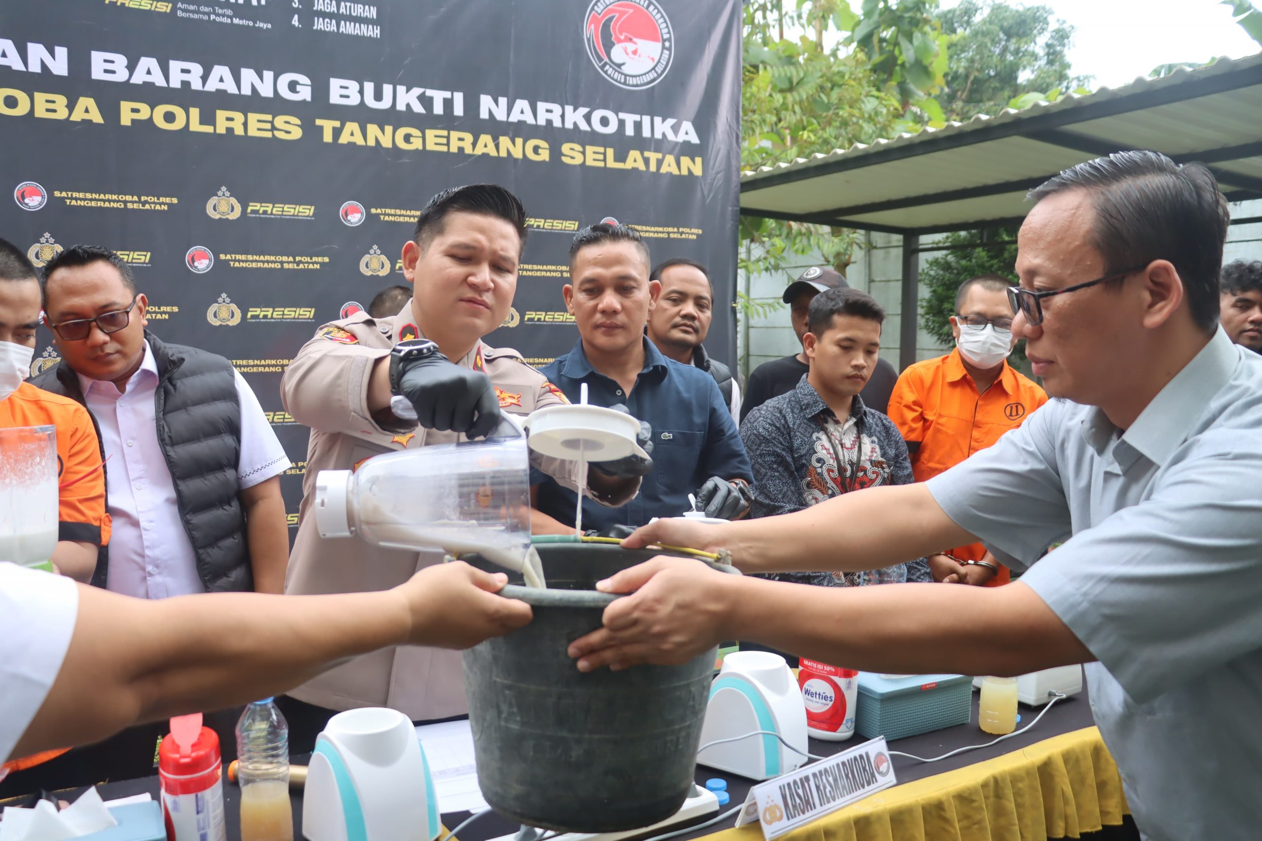 Polres Tangsel Musnahkan 6,8 Kg Sabu dan Puluhan Ekstasi Hasil Pengungkapan Kasus Narkotika