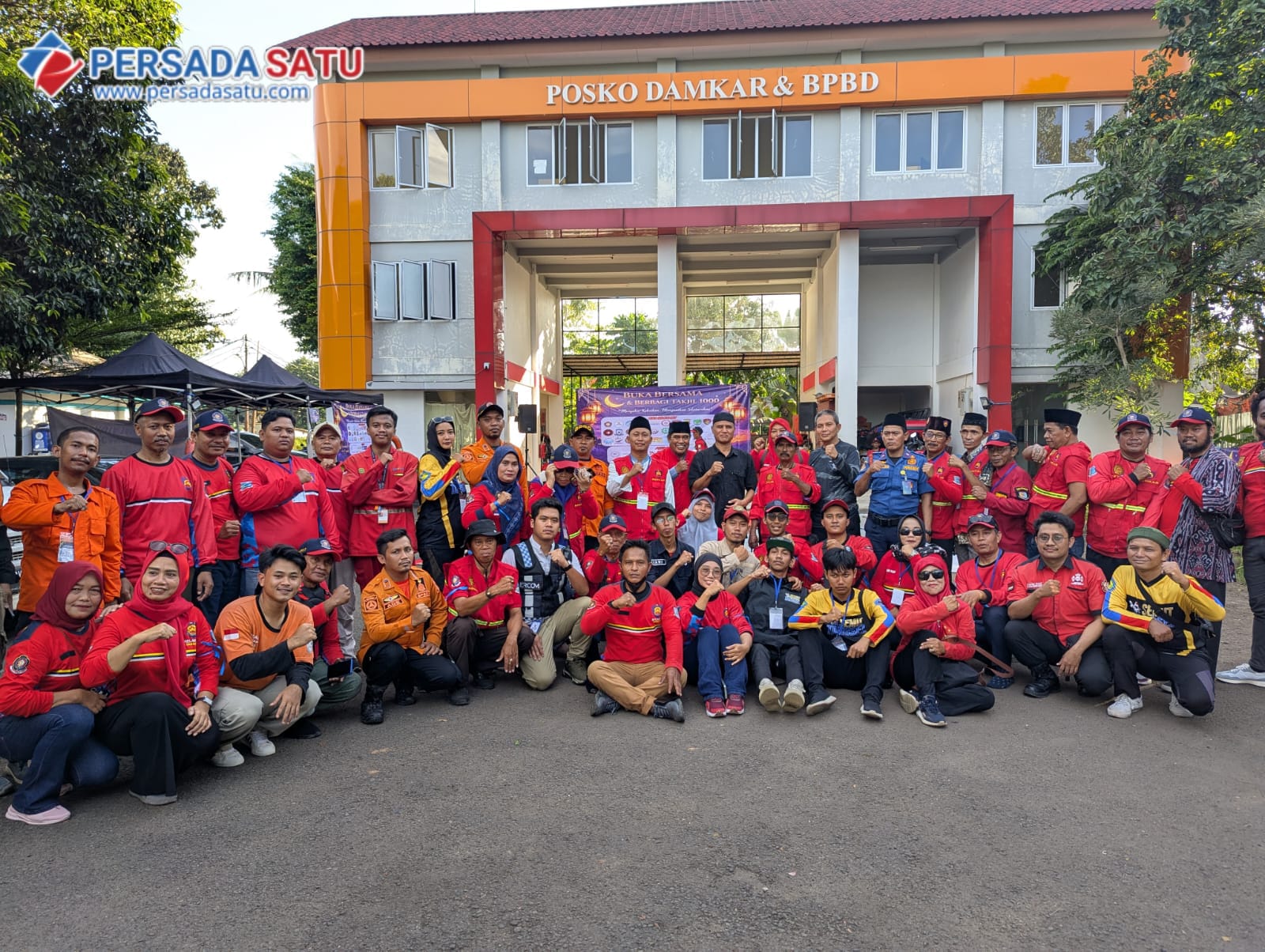 Damkar dan Redkar Tangsel Perkuat Sinergi Lewat Buka Puasa Bersama di Pondok Aren