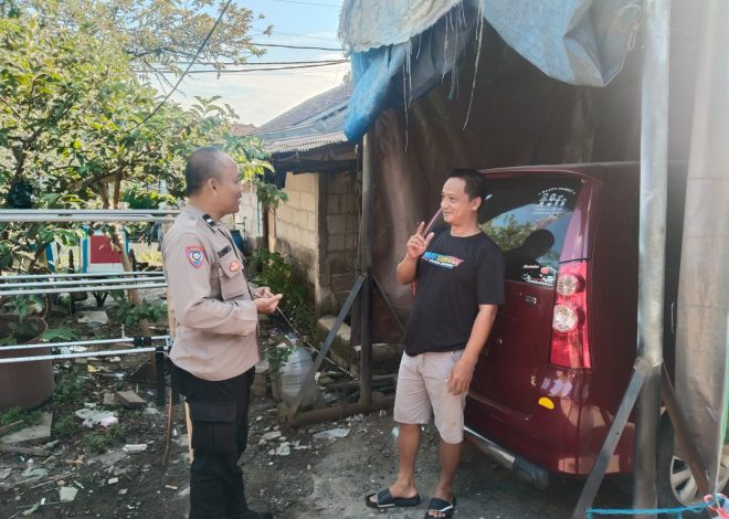Sambang Kamtibmas di Kp. Soka, Bhabinkamtibmas Polsek Curug Antisipasi Rumsong Saat Mudik Lebaran 1447 H