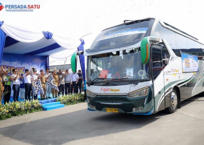Sambut Idulfitri 2026, Pilar Bersama Kemenhub Lepas Peserta Mudik Gratis dari Terminal Pondok Cabe