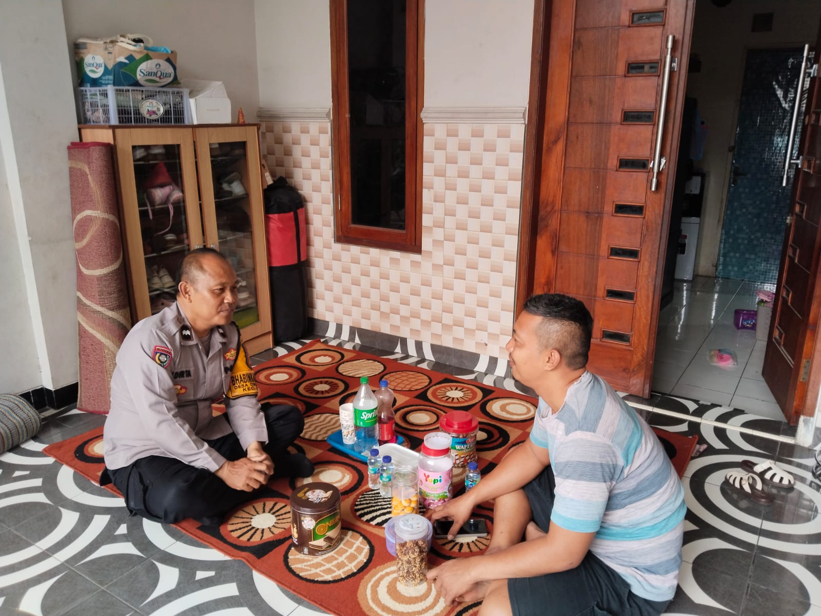 Bhabinkamtibmas Cukanggalih Ajak Warga Perkuat Kamtibmas, Paska Lebaran