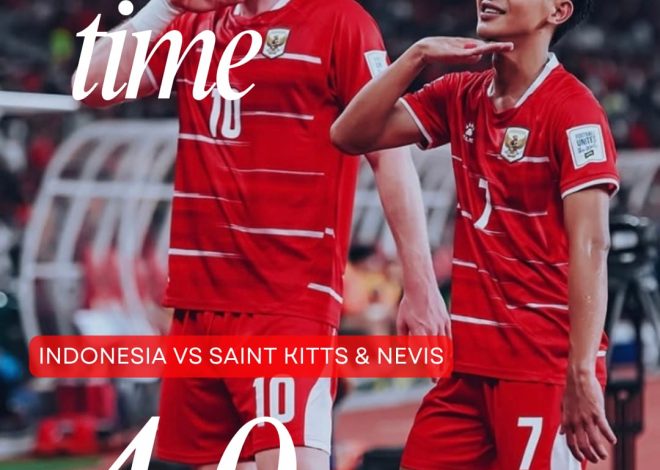 Hasil Akhir: Garuda Unggul dari Saint Kitts & Nevis 4 Gol Tanpa Balas