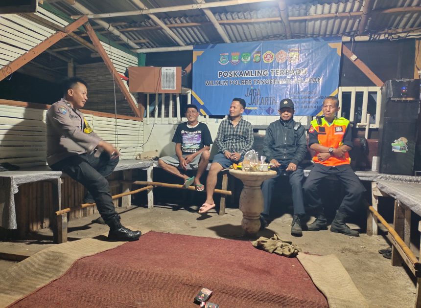 Polsek Serpong Tingkatkan Keamanan Wilayah, Bhabinkamtibmas Rawa Buntu Cek Poskamling Terpadu