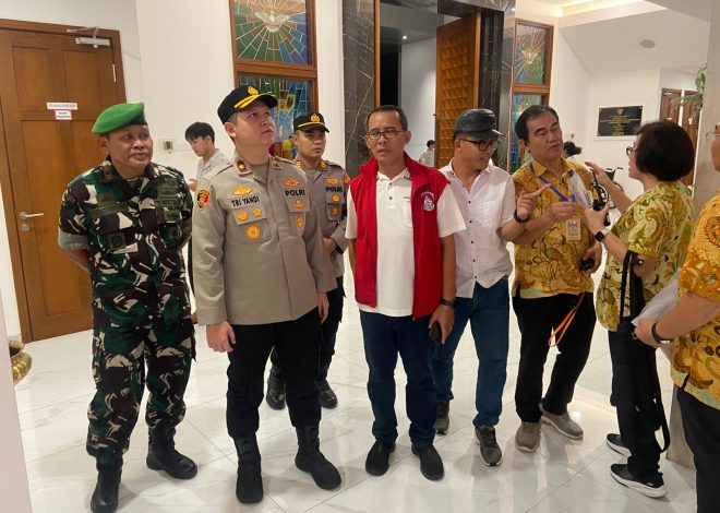 Wakapolres Tangsel Cek Kesiapan Pengamanan Ibadah Paskah di Pagedangan