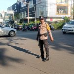 Strong Point Pagi Hari di Pondok Pucung, Lalu Lintas Ramai Lancar 